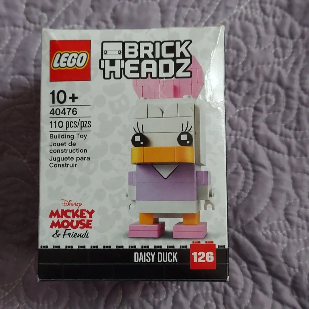 LEGO BRICKHEADZ DISNEY DAISY DUCK BNWT Limited Edition RETIRED!